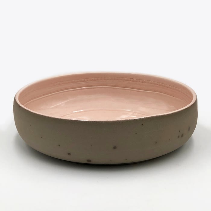 Runako Bowl Blush, handmade in Africa salad bowl