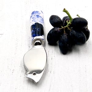 blue & white Mouse Cheese Knife